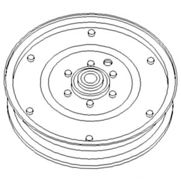 Aftermarket 674966R91 Idler Pulley Fits Case-IH Tractors 1420 1440 1460 1480 1482 1620 1640 76288 - main